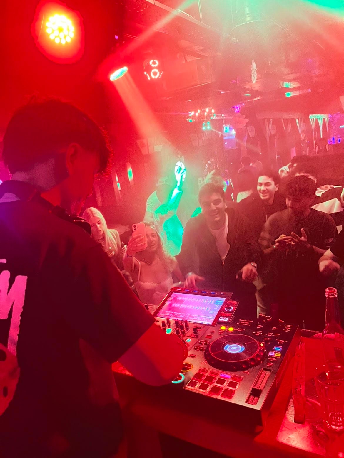 A PHASEUP crowd seen from the DJ booth