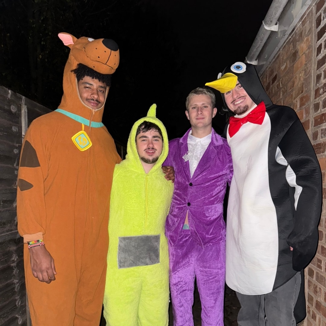 James Deans with friends at an event