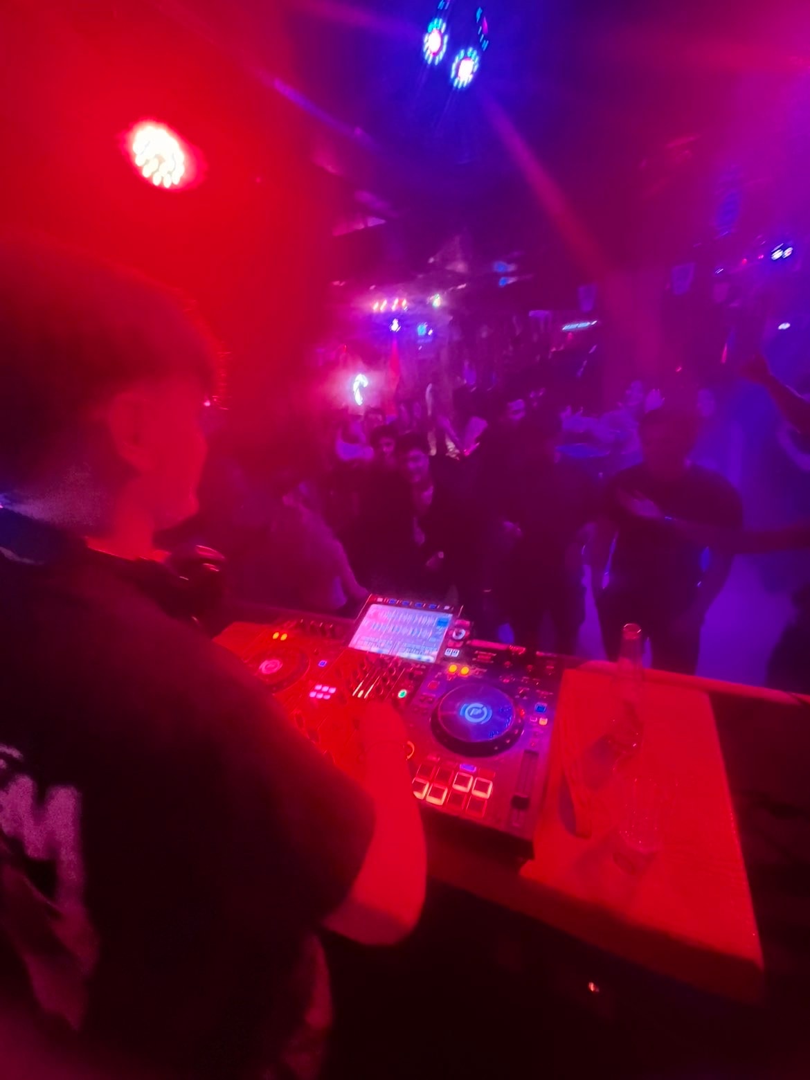 PhaseUp event seen from the DJ booth